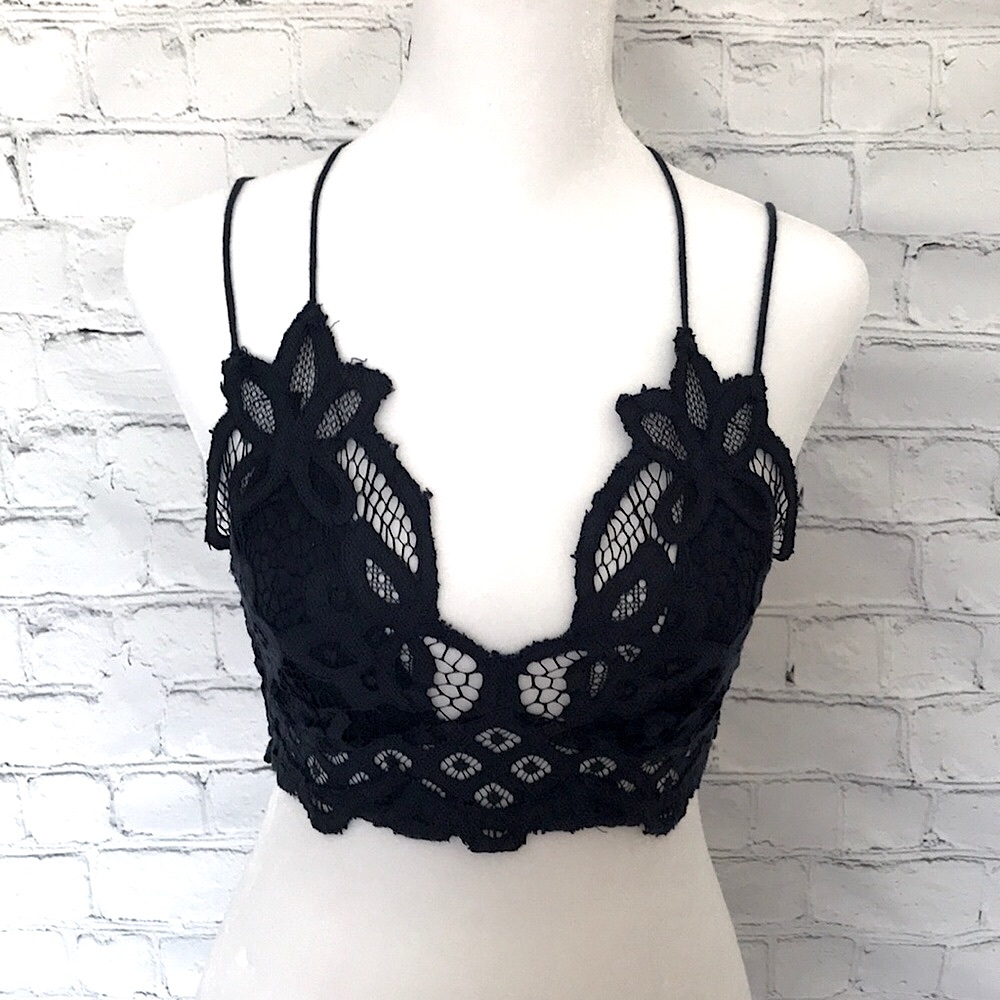 FP One Free People Adella Bralette - Navy Blue